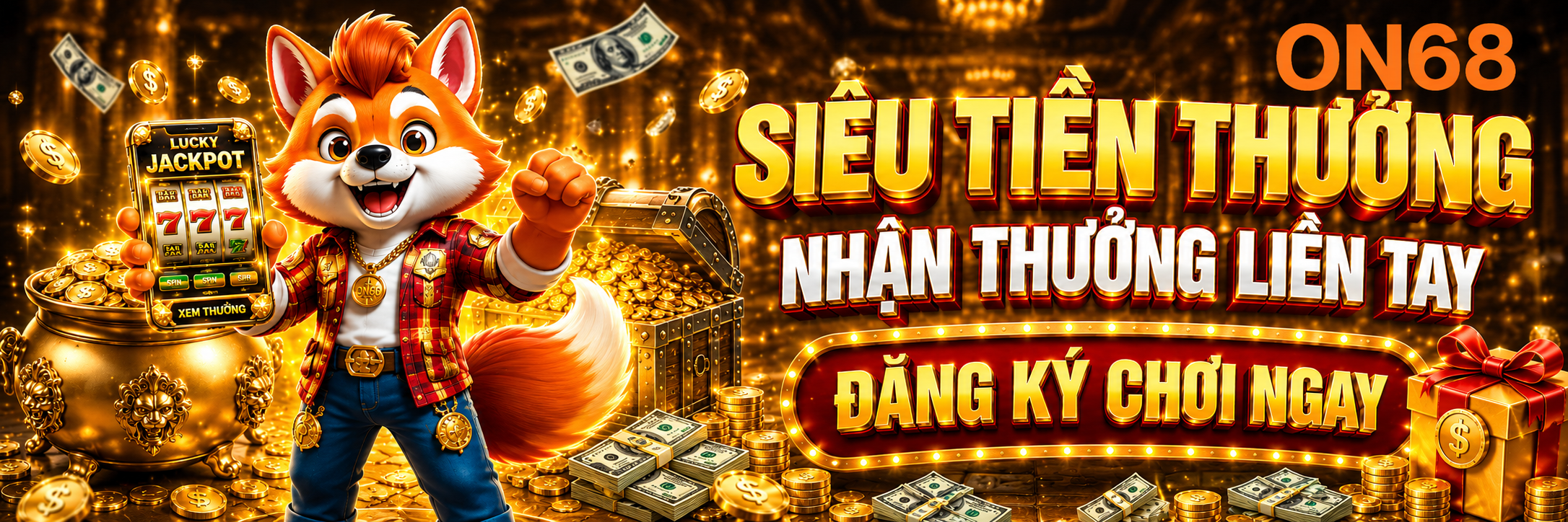 Banner nhà cái ON68